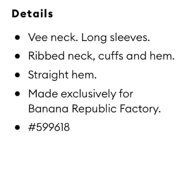 Banana Republic V-Neck Sweater - Picture 10 of 11